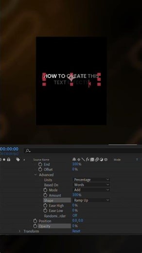 viral text effects after effects #shorts #ytshorts #viral