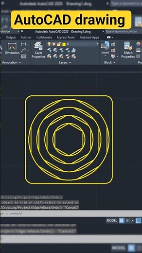 autocad practice drawing for beginners #cad #autocad ‪@cadcamtechstudy‬