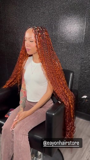 Mixed Ginger Colour Braids | Knotless and Box Ginger Braids
