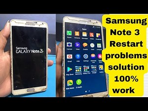 Samsung note 3 Logo restart problem solution 100% work
