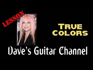 LESSON - True Colors by Cyndi Lauper