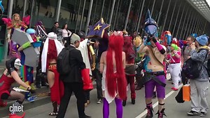 42K views · 181 reactions | PAX Australia cosplay pits Overwatch vs. T-Rex Sailor Moon. | CNET | Facebook