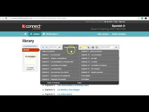 How to access the ebook in McGrawHill Connect