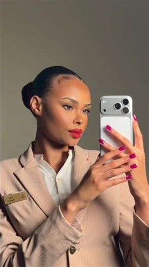 Do my work nails with me ❤️💕 #diynails #emiratescrew #nails #gelxnails