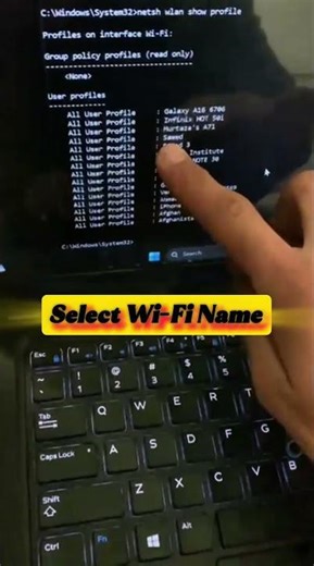 Find Wi-Fi Password Using CMD #WiFiPassword #CMD #TipsAndTricks #short