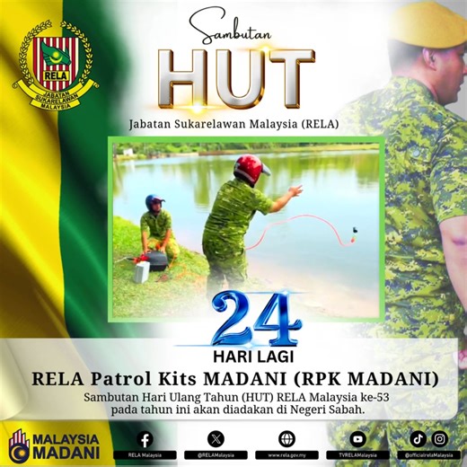 RELA Patrol Kits MADANI (RPK MADANI) adalah hasil cetusan idea RELA Negeri Pahang bagi membantu pengoperasian RELA di lapangan. RPK MADANI ini juga telah dinobatkan sebagai pemenang hadiah pertama KIK RELA Peringkat Kebangsaan pada tahun 2024. Pelancaran RPK MADANI telah dilaksanakan pada 10 Februari 2025 semasa Perhimpunan Bulanan KDN dan RELA Negeri Pahang dipilih sebagai pilot projek penggunaan RPK MADANI ini. RPK MADANI adalah alat tambahan (alat bantuan awal) kepada pasukan rondaan Komuniti