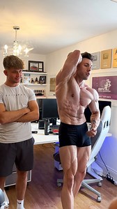 Brandon Harding on Instagram: "Friend reacts to 19 days out physique! #reels #explorepage #trending #hardbody #viral #bodybuilding #positivevibes #reaction"