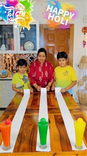 Paper roll color glass challenge #funnyfamilygames #fungame #happyholi