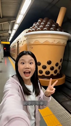 ओ तेरी ये तो बबल टी वाला ट्रेन है 🥵#Catsoftiktok #CatLovers #cat #cute #FunnyCats #catcartoon