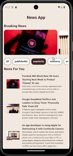 Flutter News App UI | Live News App Demo