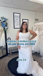 Don’t miss our sale at Blue going on RIGHT NOW! ALL sale gowns priced at $999 - come shop & say YES for LESS! 🤍#bridalsale #springcleaning #springcleanout #wedding #fallwedding #winterwedding #summerwedding #springwedding #bridaloutlet | Blue Bridal Outlet
