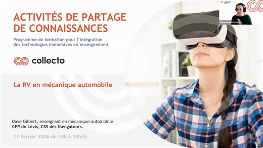 La RV en mécanique auto, c'est maintenant! CFP Lévis, CSS des Navigateurs