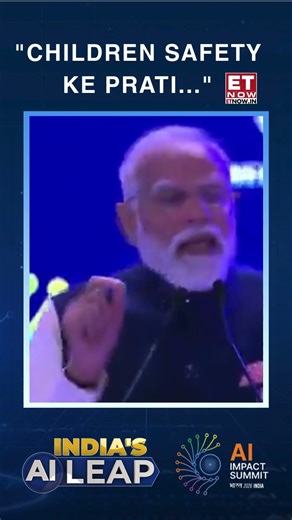 PM Modi Calls for Child Safety and Family Guidance in AI Space | Breaking News | ET Now #shorts
