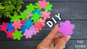 26K views · 366 reactions | Easy Flowers EVA Foam Sheet Flowers DIY Tutorial Crafts #easycraft #craftideas #tutorial #diy #crafts | VIKI Studio DIY | Facebook