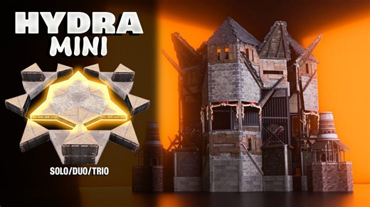 Rust: "迷你九头蛇" Faded最新疯狂的2-3人基地建筑设计教学