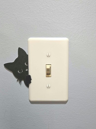 Peek-a-meow! Peeking Cat, Kitty Light Switch Cover Wall Plate - Etsy
