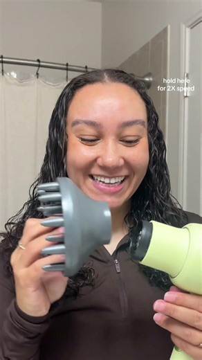 Curly Hair Diffuser (First Time!!) #curlyhair #diffuser #curlyhairroutine #curlygirl