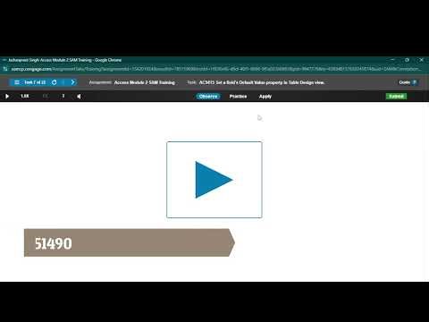 APPL15738 Database Management | Access Module 2 SAM Training | Access Module 2 SAM Training