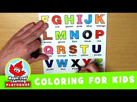 Alphabet Coloring Page for Kids | Maple Leaf Learning Playhouse