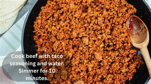 The Beefy Nacho Cheese Wrap is a bold, flavorful snack loaded with seasoned ground beef, warm nacho cheese, and crunchy tortilla strips, all wrapped in a soft flour tortilla for a perfect bite every time. | Great Food Recipes