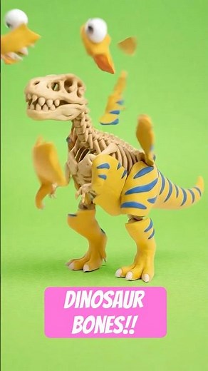 🦕 Do you want to see DINOSAUR BONES!? #preschool #dinosaur #kidssongs