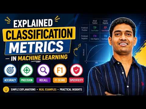 Classification Metrics Explained Simply | Accuracy, Precision, Recall, F1 Score
