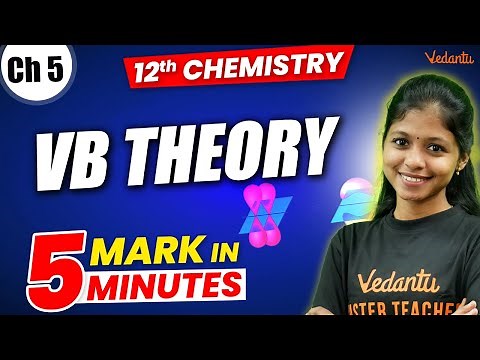 12th Chemistry | CH 5 - VB Theory | 5 Mark in 5 Minutes | Shravanee Ma'am