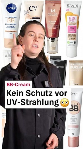 BB cream: No protection against UV radiation 😳 (Stiftung Warentest) #fyp #cosmetics #bbcream #health
