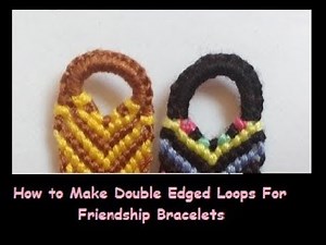 How to Start Friendship Bracelets with a Half Teardrop Loop