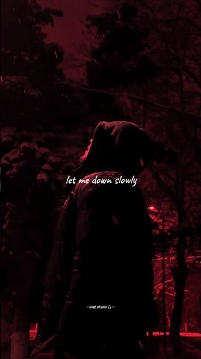 LET ME DOWN SLOWLY – Alec Benjamin song lyrics | Aesthetic edit