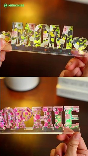 This Custom Hologram Name Night Light Is Blowing Up for Personalized Gifts Right Now ✨