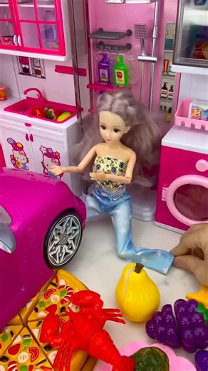 Toys Duniya S on Instagram: "OMG grocery chaos 😲🍎 Barbie kitchen drama 😄🍳 So colorful, so fun 😍🌈 Kids will love this scene 🙂✨ Mini kitchen, big mess 😲😂 Toy shopping gone wrong 😄🛒 **Perfect pretend play 😍💕 📝 READY-TO-POST AFFILIATE CAPTION Barbie Kitchen & Grocery Play 🍓🍕 Funny, colorful & creative 😄 Boosts imagination & role play 🙂 Car • Kitchen • Food Fun ✨ 👉 Buy here: https://amzn.to/4j0cLIb 🌏 Trending toy in Asia 😍 Fun • Play • Smile 🌈 HASHTAGS (Asia 🌏) #BarbiePlay #Kit