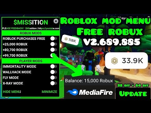Roblox Mod Menu Plus v2.689.880 | Free robux and antiban in 2025