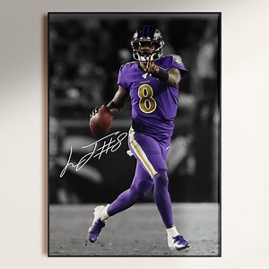 Signed Lamar Jackson Poster, Lamar Jackson Poster, Signed Football Poster, Baltimore Ravens Poster, NFL Wall Art, Digital Download - Etsy Australia