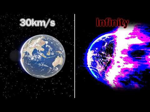 Dark matter hits the Earth at infinite speed