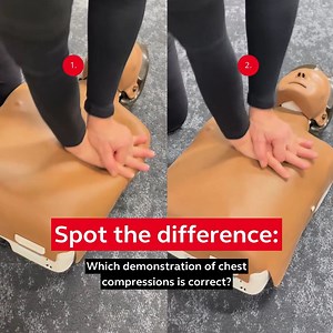 267K views · 324 reactions | Can you spot the difference? A common mistake people make when practicing CPR is placing their hands in the wrong position. The hands need to be in the centre of the chest, making clip two the correct demonstration. | Resuscitation Council UK | Facebook