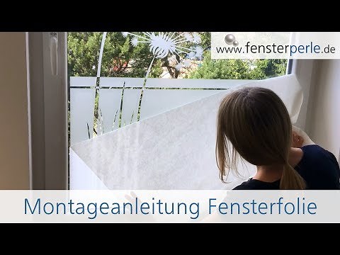 Fensterfolie richtig anbringen - Anleitung von Fensterperle.de