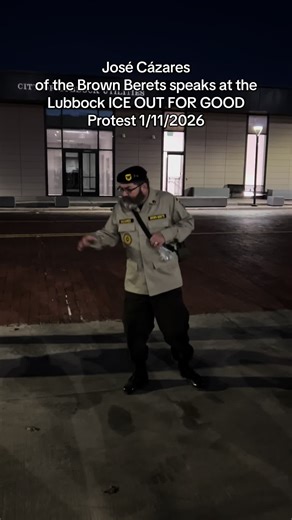 José Cázares Advocates for Change at Lubbock Protest