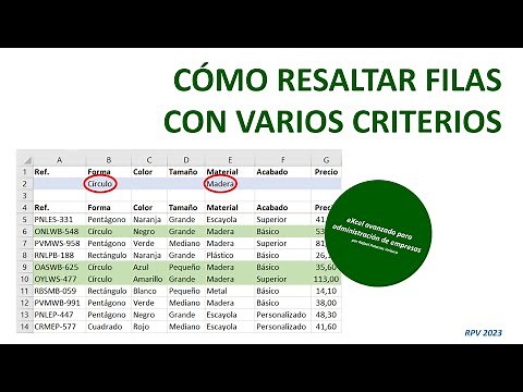 Formato condicional para resaltar filas que cumplan varios criterios