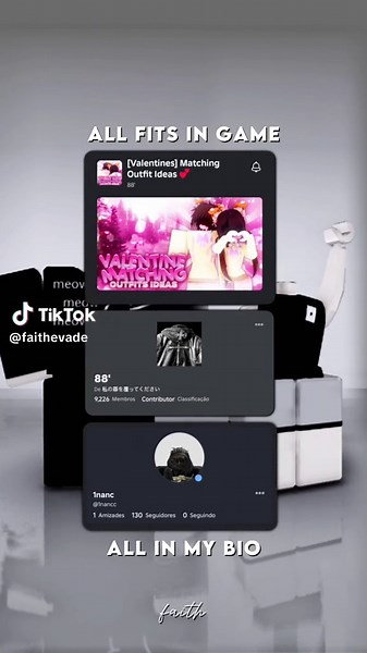 ʚ Faith ɞ (@faithevade) - Creative Matching Outfits Ideas For Couples in Roblox