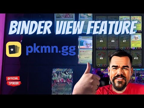 Looking at Binder View on PKMN.GG