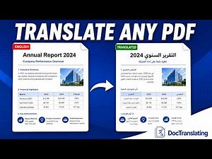 How To Translate PDF Files To Any Language (Keep Formatting) - Full Guide