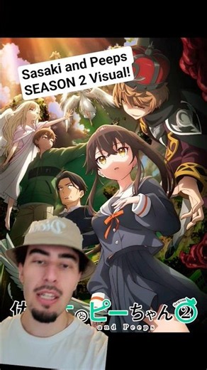 Sasaki and Peeps SEASON 2 Key Visual! #animenews