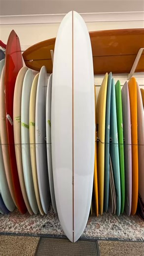 A New 9.6 Smooth Operator Model by Gato Heroi, a refined fun slider with a sweet pin tail for a little more flow, hold and control in the pocket, versatile in small to medium sized surf...now available from the Rasta Surf Co Emporium...mmm #rastasurfco #barwonheads #13thbeach #gatoheroi #longboard | Rasta Surf Co