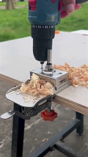 Never drill a bad hinge hole again #shorts #youtubeshorts #woodworking #diy