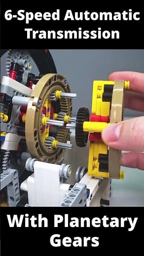 Building a LEGO 6-Speed Automatic Transmission with Planetary Gears