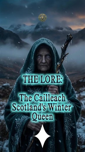 POV: Winter doesn’t end because the calendar says so. It ends when a Scottish hag-goddess puts down her staff. The Cailleach is the Winter Queen who “built” Scotland, controls the storms, and turns into the spring maiden when she’s done. #Cailleach #TheLore #CelticMyths #ScottishFolklore #MythTok #FolkloreTok #CelticMythology #BookTok #FantasyAuthor #CelticLore