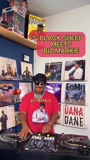#NoBiting🚫 Black Sheep meets Biz Markie 💎 Hey what can I say about my hip hop heroes that I ain’t already said. Well I’ll say it again. Mister Lawnge Dres Black Sheep slam now💯 I love these guys. Their music keeps me going. I miss Biz Markie so much man. Still unbelievable. Salute to Biz, Dres and Mista Lawnge. We keeping the legacy going @taradise_25 💪🏾❤️ #djskillspinz #blacksheepinthemeantime #bizmarkieisgoingoff | Dj Skillspinz