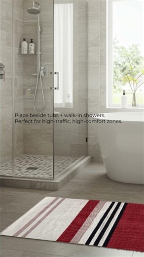 Why Interior Designers Love These Modern Artisan Bath Rugs