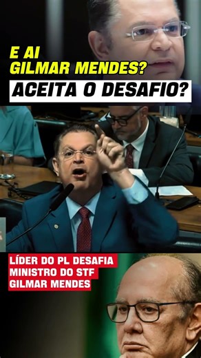 PL leader challenges Supreme Court Justice Gilmar Mendes #news #politics